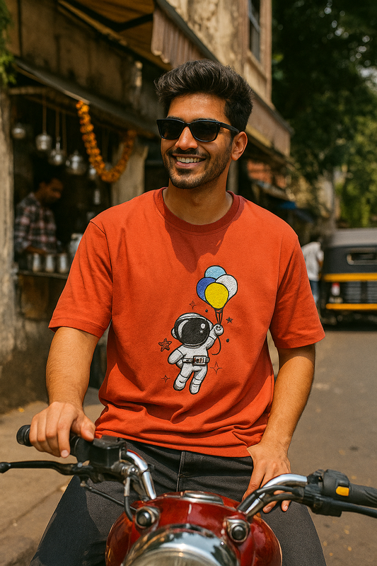 Astronaut "Orange" Embroidery Tshirt