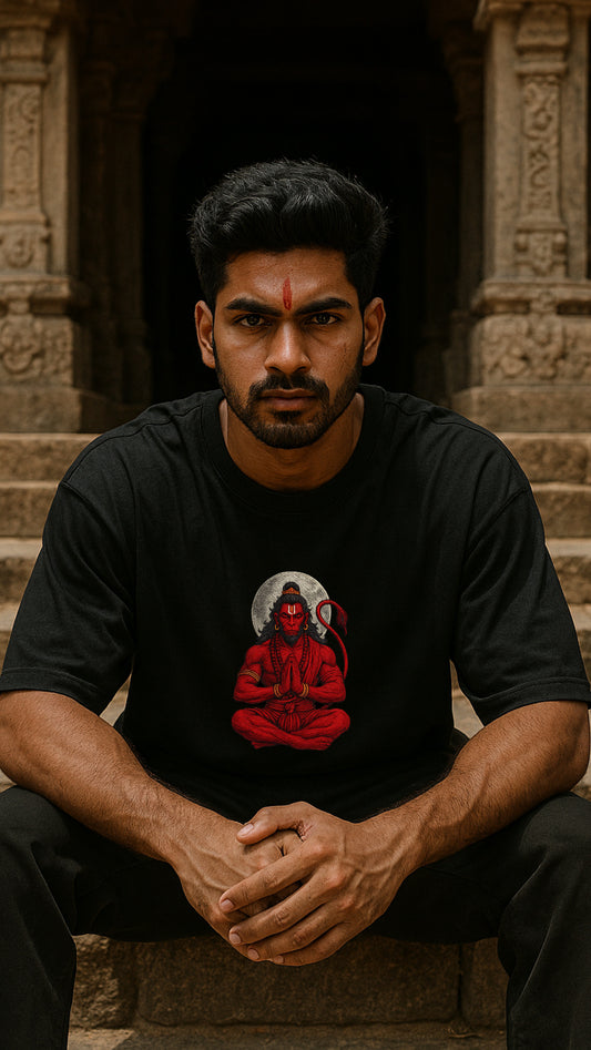 Lord Hanumanji - Embroidery Tshirt